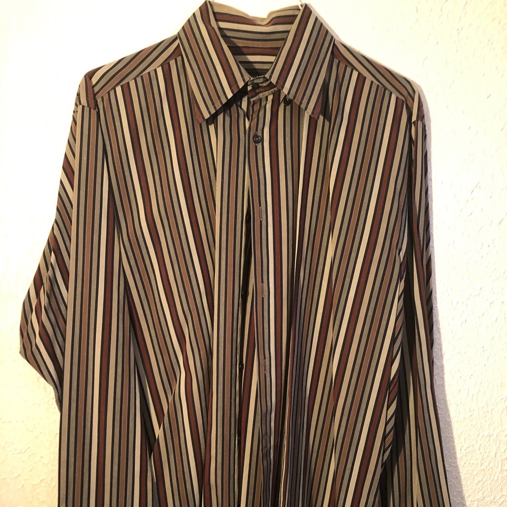 Equilibrio men’s button down dress shirt size L